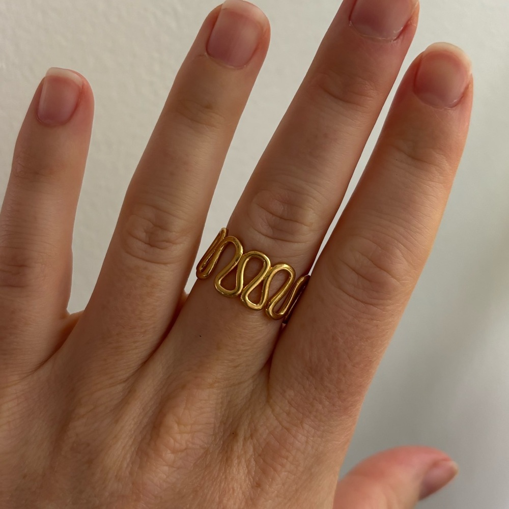 Madewell Gold Wave Ring